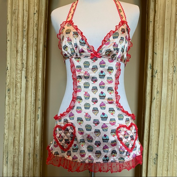 VS Vintage Sexy Little Things Cupcake Bakery Apron - Picture 2 of 14